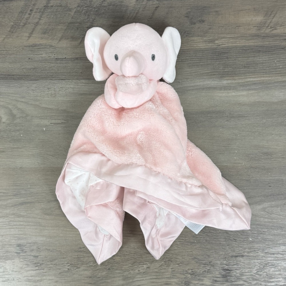 Carter's Just One You Elephant Lovey Baby Blanket Pink Polka Dot 68345